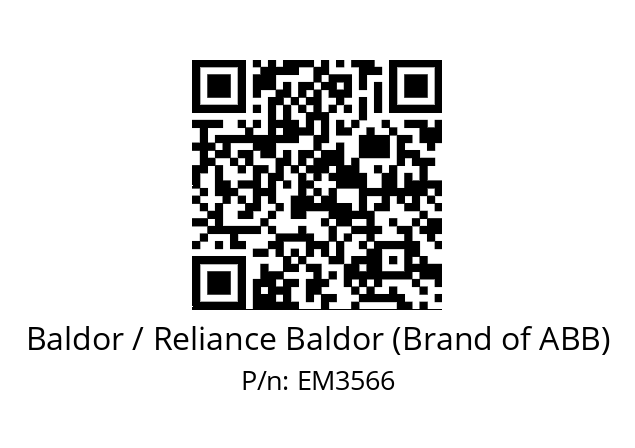 Motor  Baldor / Reliance Baldor (Brand of ABB) EM3566