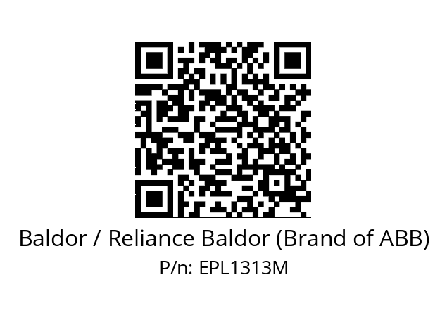 Motor  Baldor / Reliance Baldor (Brand of ABB) EPL1313M