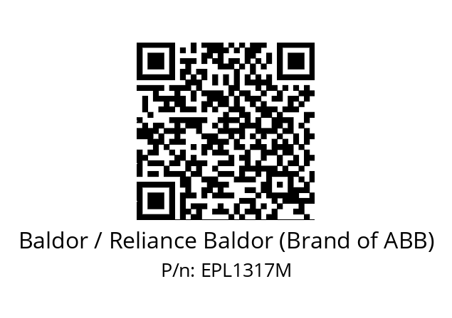 Motor  Baldor / Reliance Baldor (Brand of ABB) EPL1317M