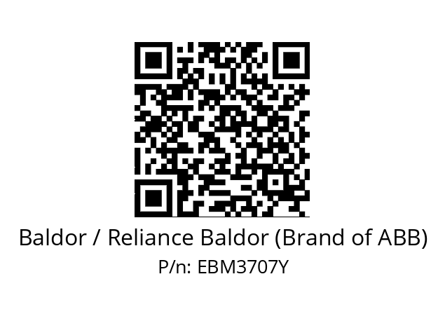 Motor  Baldor / Reliance Baldor (Brand of ABB) EBM3707Y