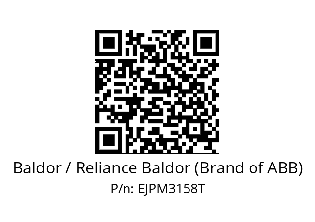 Motor  Baldor / Reliance Baldor (Brand of ABB) EJPM3158T