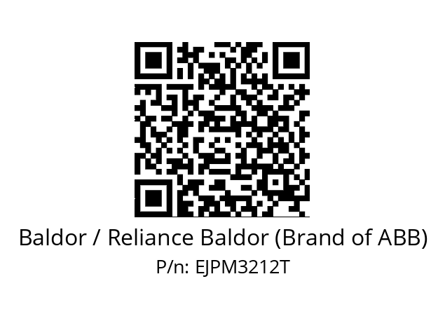 Motor  Baldor / Reliance Baldor (Brand of ABB) EJPM3212T