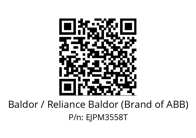 Motor  Baldor / Reliance Baldor (Brand of ABB) EJPM3558T