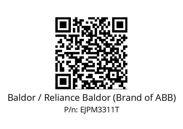 Motor  Baldor / Reliance Baldor (Brand of ABB) EJPM3311T