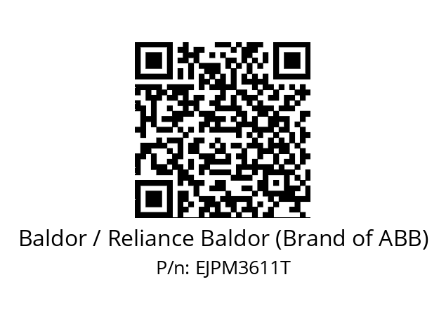 Motor  Baldor / Reliance Baldor (Brand of ABB) EJPM3611T