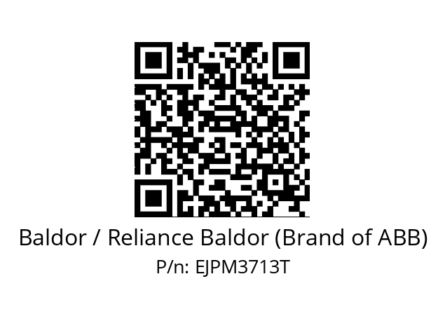 Motor  Baldor / Reliance Baldor (Brand of ABB) EJPM3713T