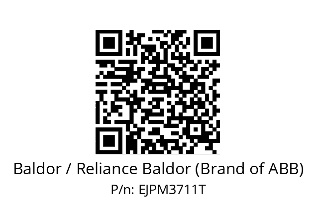 Motor  Baldor / Reliance Baldor (Brand of ABB) EJPM3711T