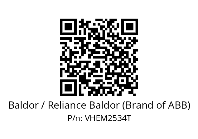 Motor  Baldor / Reliance Baldor (Brand of ABB) VHEM2534T