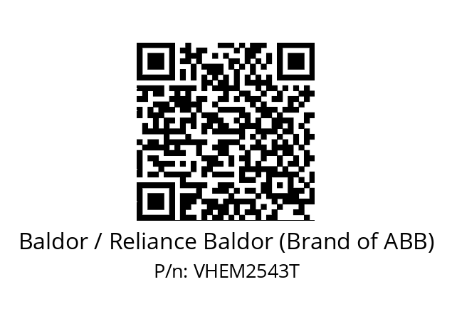 Motor  Baldor / Reliance Baldor (Brand of ABB) VHEM2543T