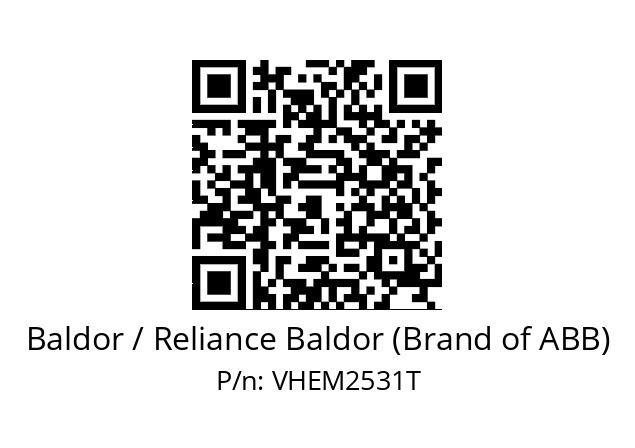 Motor  Baldor / Reliance Baldor (Brand of ABB) VHEM2531T