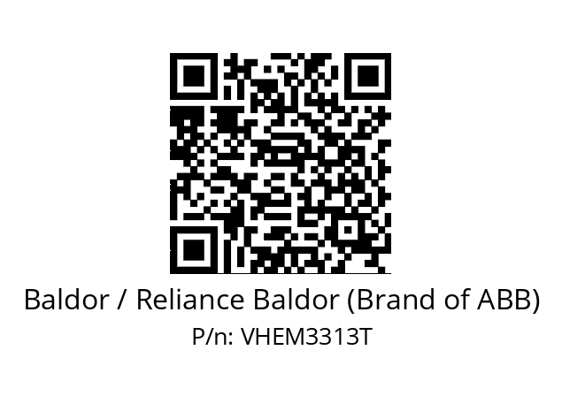 Motor  Baldor / Reliance Baldor (Brand of ABB) VHEM3313T