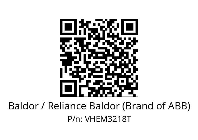 Motor  Baldor / Reliance Baldor (Brand of ABB) VHEM3218T