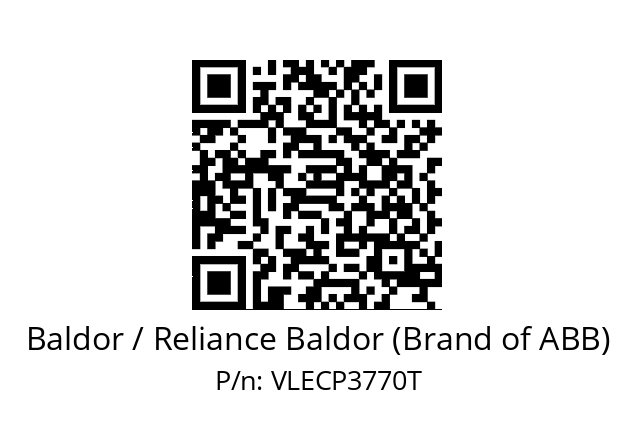 Motor  Baldor / Reliance Baldor (Brand of ABB) VLECP3770T