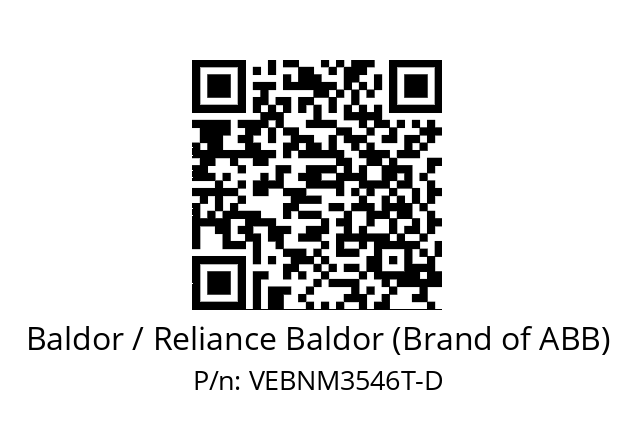 Motor  Baldor / Reliance Baldor (Brand of ABB) VEBNM3546T-D