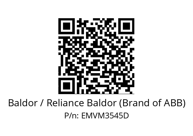 Motor  Baldor / Reliance Baldor (Brand of ABB) EMVM3545D