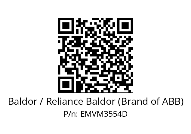 Motor  Baldor / Reliance Baldor (Brand of ABB) EMVM3554D