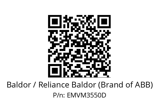 Motor  Baldor / Reliance Baldor (Brand of ABB) EMVM3550D