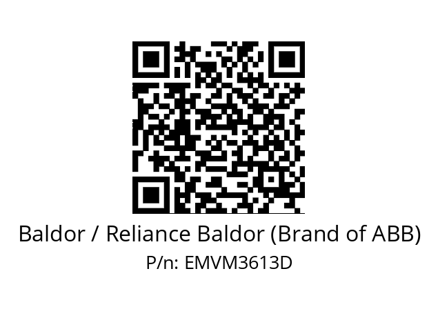 Motor  Baldor / Reliance Baldor (Brand of ABB) EMVM3613D