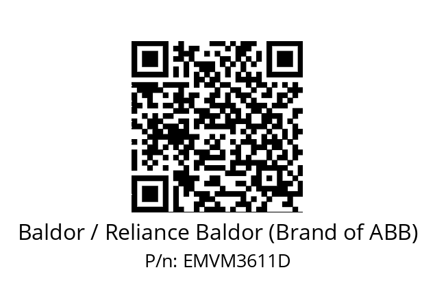 Motor  Baldor / Reliance Baldor (Brand of ABB) EMVM3611D