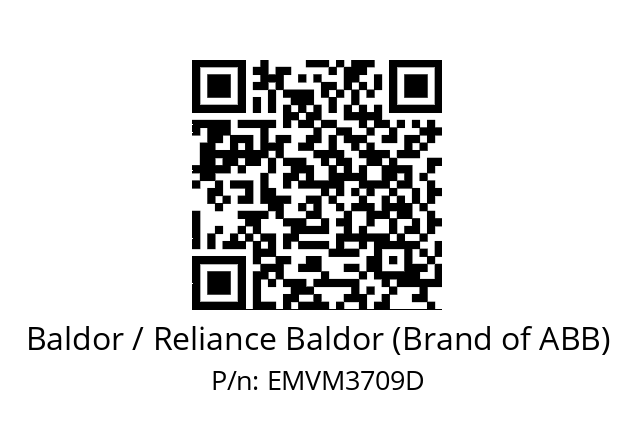 Motor  Baldor / Reliance Baldor (Brand of ABB) EMVM3709D