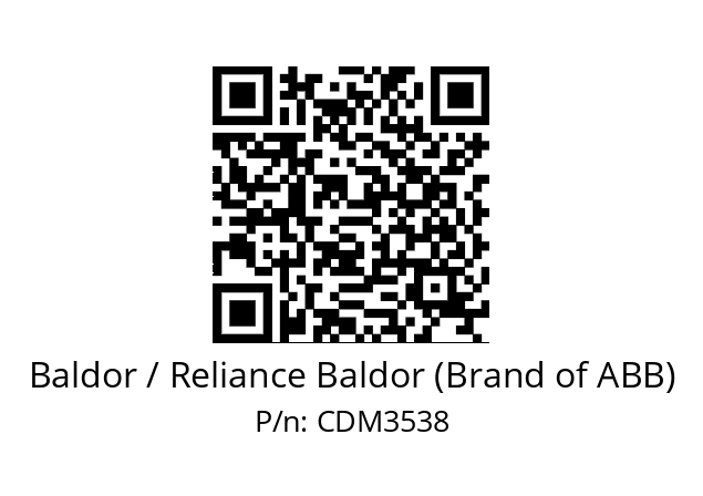 Motor  Baldor / Reliance Baldor (Brand of ABB) CDM3538