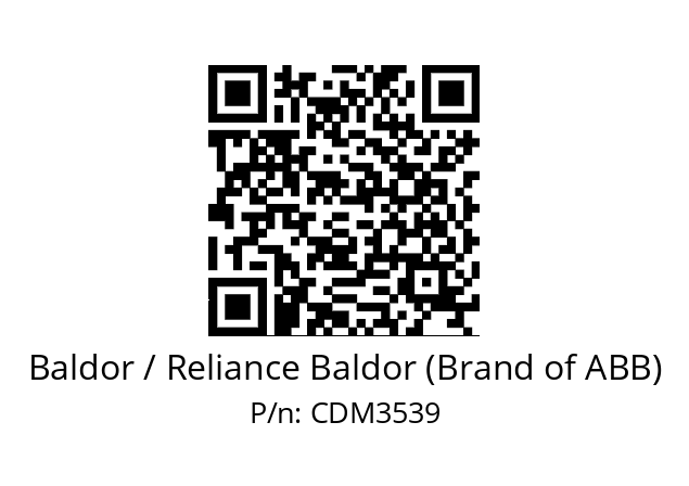 Motor  Baldor / Reliance Baldor (Brand of ABB) CDM3539