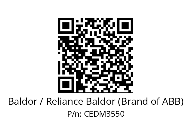 Motor  Baldor / Reliance Baldor (Brand of ABB) CEDM3550