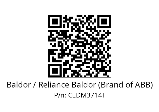 Motor  Baldor / Reliance Baldor (Brand of ABB) CEDM3714T