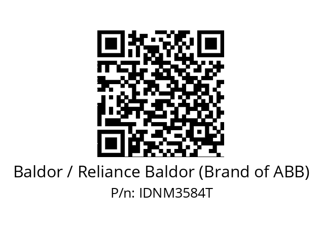 Motor  Baldor / Reliance Baldor (Brand of ABB) IDNM3584T