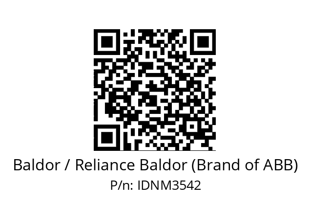 Motor  Baldor / Reliance Baldor (Brand of ABB) IDNM3542