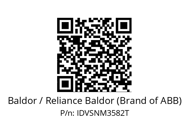 Motor  Baldor / Reliance Baldor (Brand of ABB) IDVSNM3582T