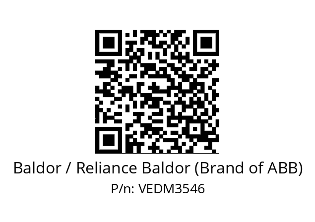 Motor  Baldor / Reliance Baldor (Brand of ABB) VEDM3546