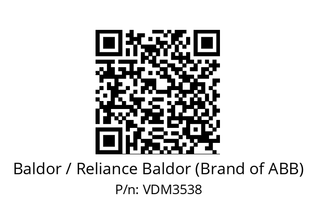 Motor  Baldor / Reliance Baldor (Brand of ABB) VDM3538