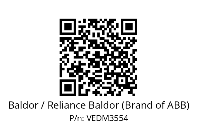 Motor  Baldor / Reliance Baldor (Brand of ABB) VEDM3554