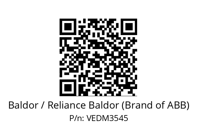 Motor  Baldor / Reliance Baldor (Brand of ABB) VEDM3545