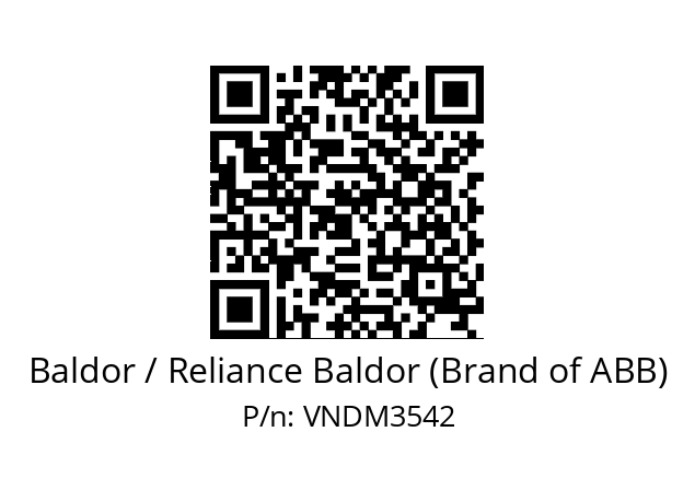 Motor  Baldor / Reliance Baldor (Brand of ABB) VNDM3542