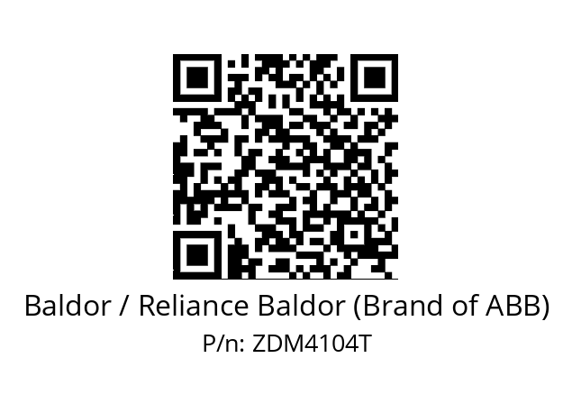 Motor  Baldor / Reliance Baldor (Brand of ABB) ZDM4104T