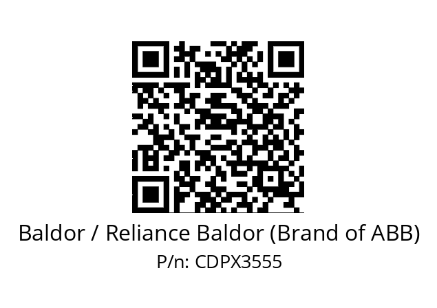   Baldor / Reliance Baldor (Brand of ABB) CDPX3555