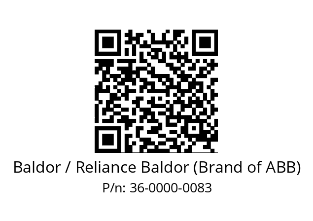   Baldor / Reliance Baldor (Brand of ABB) 36-0000-0083