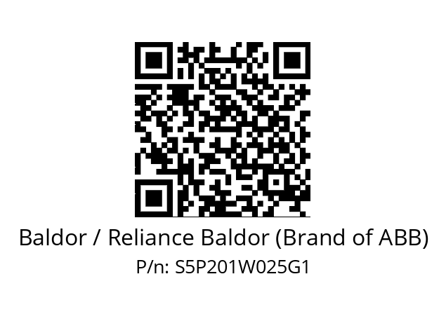   Baldor / Reliance Baldor (Brand of ABB) S5P201W025G1