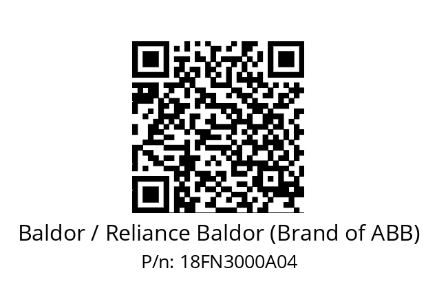   Baldor / Reliance Baldor (Brand of ABB) 18FN3000A04