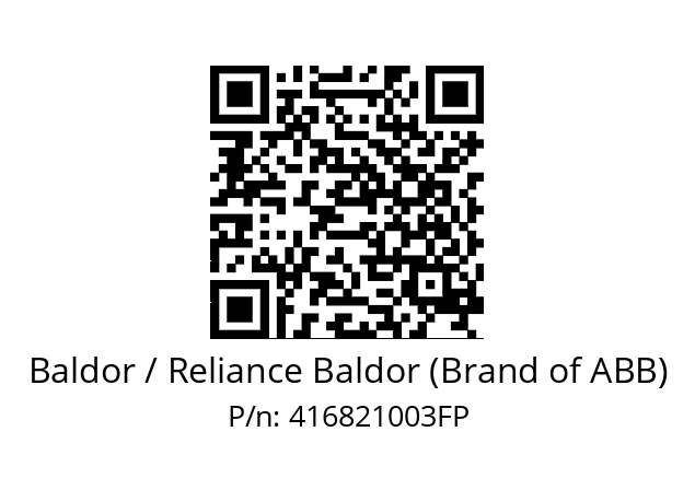   Baldor / Reliance Baldor (Brand of ABB) 416821003FP