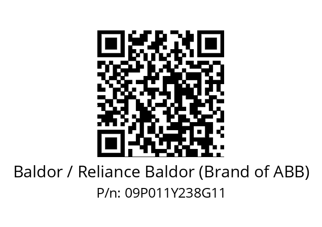   Baldor / Reliance Baldor (Brand of ABB) 09P011Y238G11