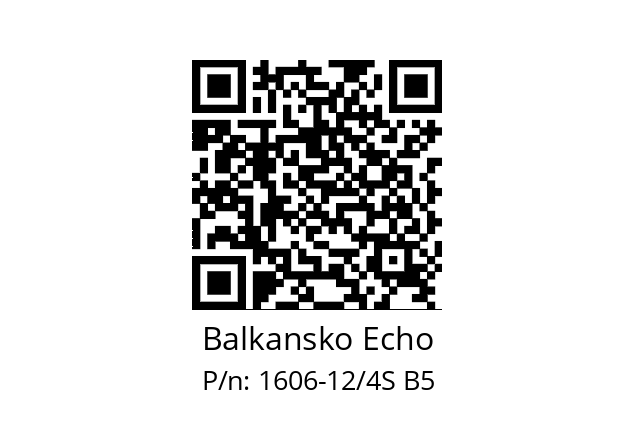   Balkansko Echo 1606-12/4S B5