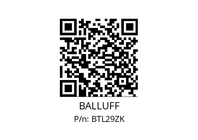   BALLUFF BTL29ZK