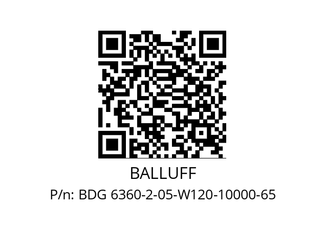   BALLUFF BDG 6360-2-05-W120-10000-65