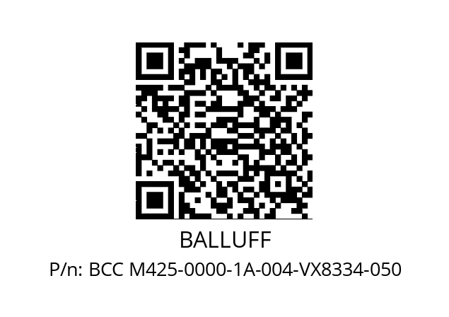   BALLUFF ВСС M425-0000-1A-004-VX8334-050