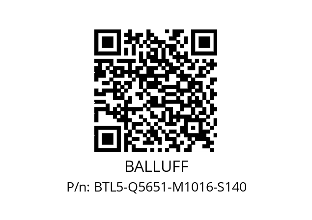   BALLUFF BTL5-Q5651-M1016-S140