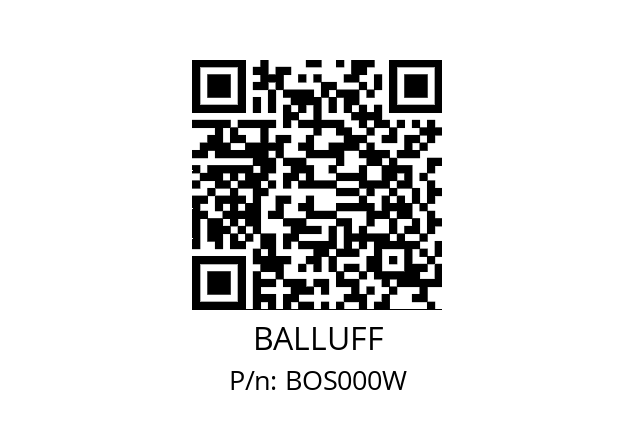   BALLUFF BOS000W