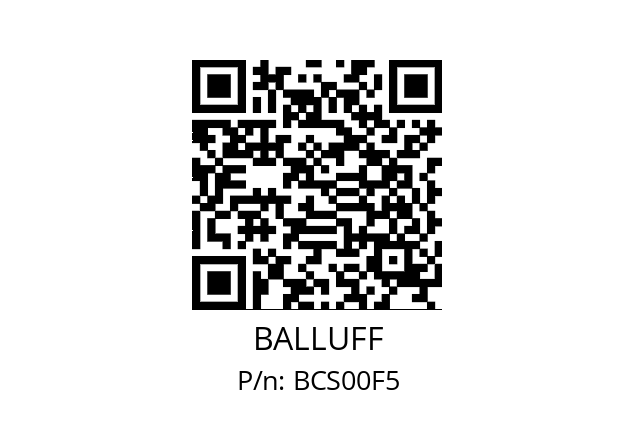   BALLUFF BCS00F5